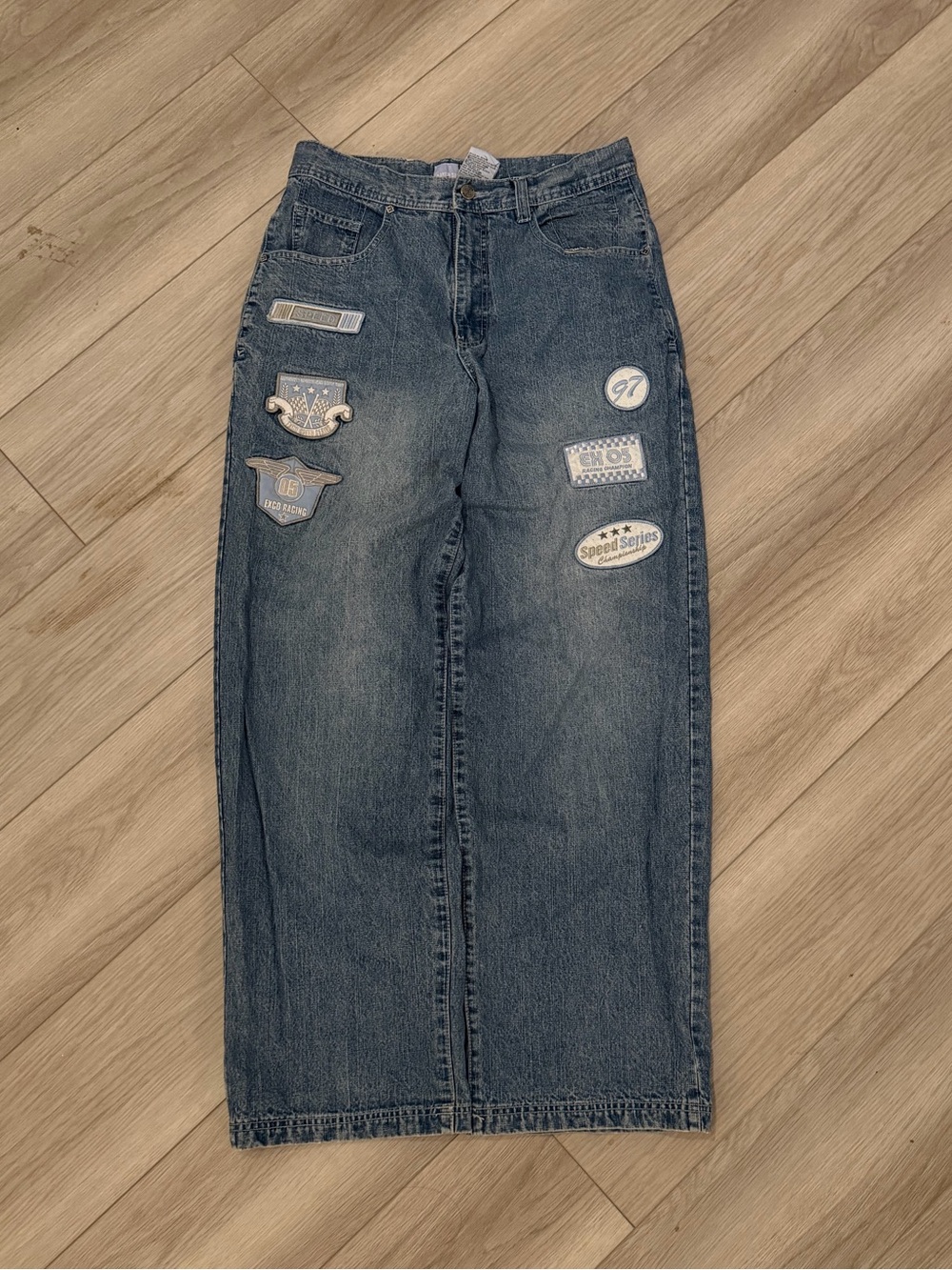 Rare Vintage Y2K EXCO LIGHT WASH Baggy Jeans